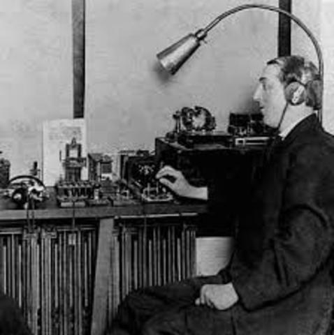 First Public Radio Broadcasting