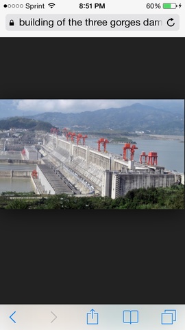 Building of the Three gorges dam