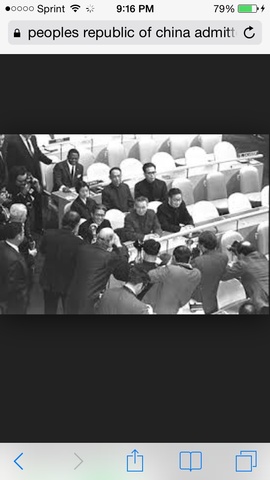 People's republic of China moved to UN