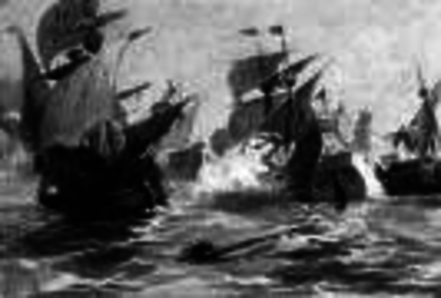 English defeats Spanish Armada