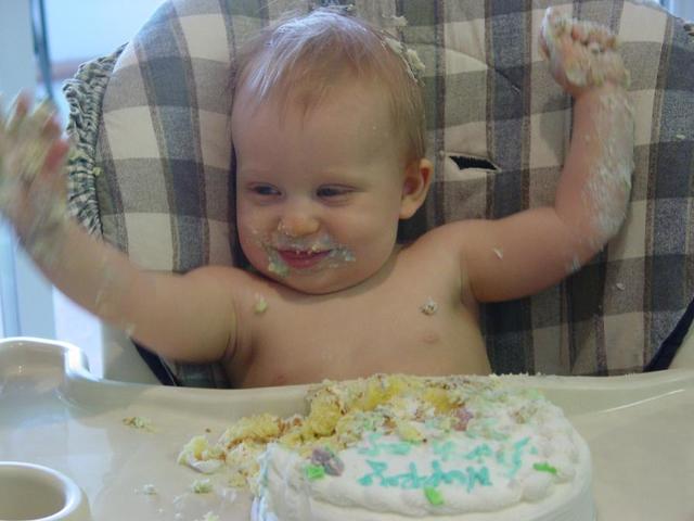 My first birthday.