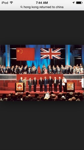 Hong Kong Returned to China
