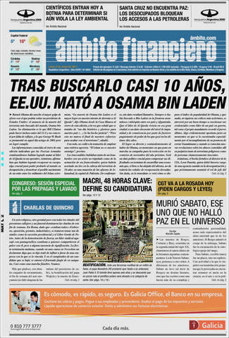 Se lanza "Ambito financiero"