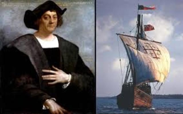 Christopher Columbus discovers America