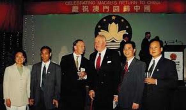 Macau returned to China