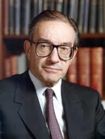 Alan Greenspan appointed as Chair of the Federal Reserve