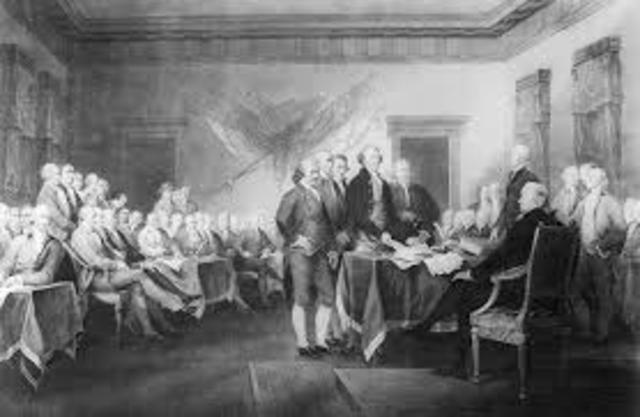Adoption of the Declaration of Independence