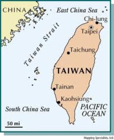 Chinese Nationalists move Capital to Taiwan