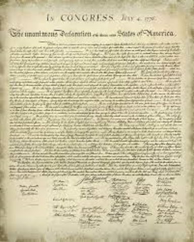 The Declaration of Independence