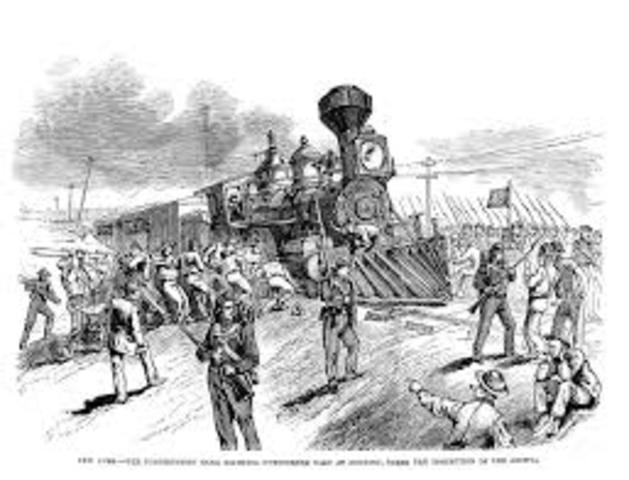 Railroad Strike that Paralyzes the Nation