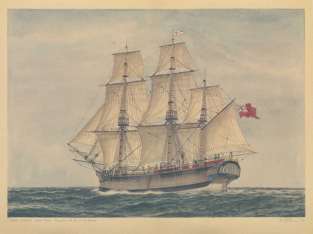 The Firstfleet leaves Portsmouth