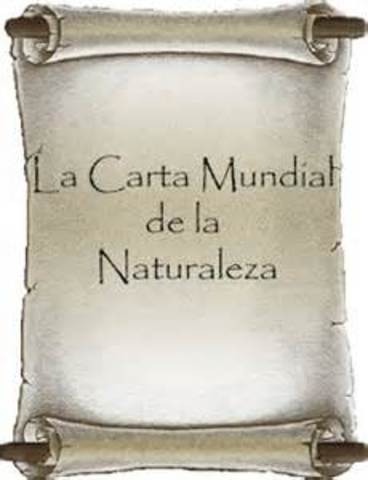CARTA MUNDIAL DE LA NATURALEZA