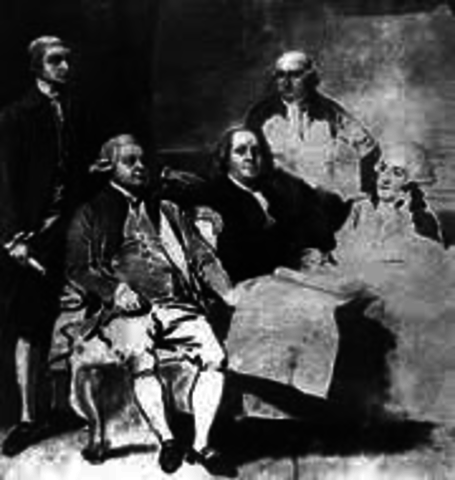 Signing the Treaty of Paris