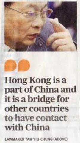 Hong Kong Returned to China