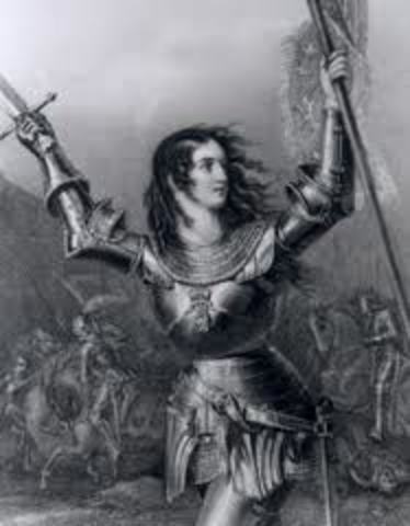 Joan of Arc burned at the stake