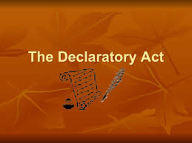 The Declaratory Act