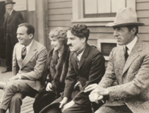 Charlie Chaplin, Douglas Fairbanks, D.W. Griffith, and Mary Pickford form United Artists.