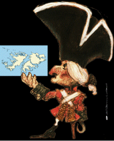 Los ingleses usurpan las Islas Malvinas