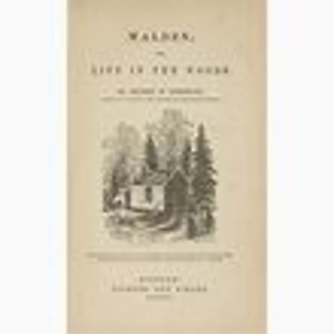 Walden by Henry David Thoreau