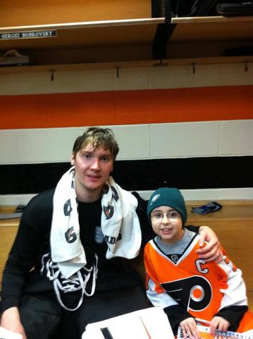 I met the Philidelphia Flyers