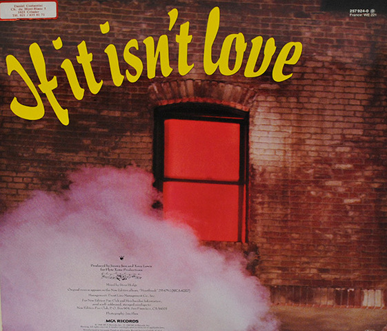 "If it isn't love" - New Edition