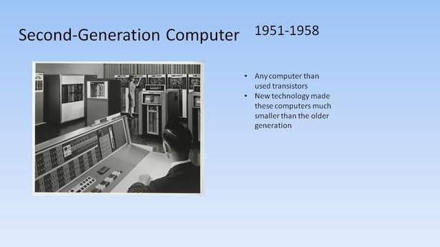 Second-Generation Computers