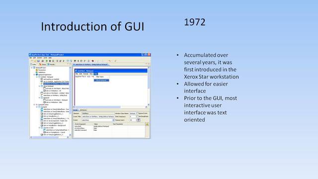 Introduction of the GUI