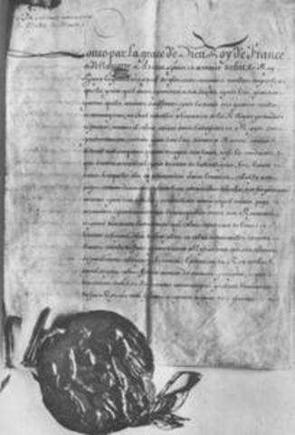 REFORMATION. Edict of Nantes (K.B.)