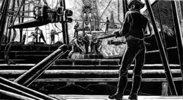 Descubrimientos de pequeños yacimientos petroleros y chapopoteras en Estados Unidos y México