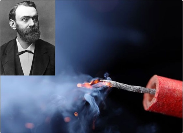 Nobel inventa la dinamita.