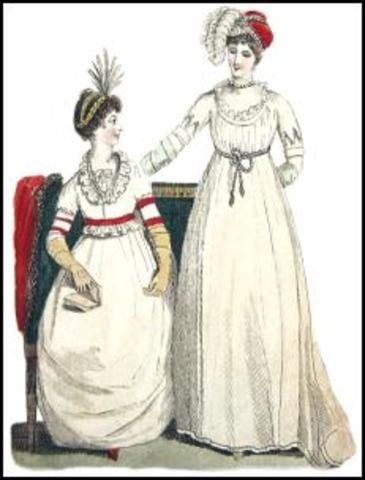 The empire dress style 1800