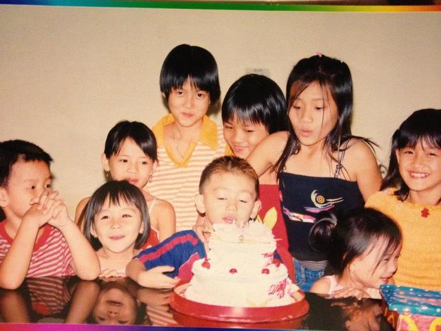 First time my cousin visit me in vietnam on his birthday