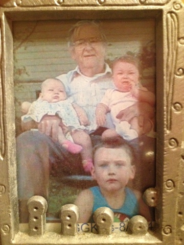 met my geat-grandpa and my cousin