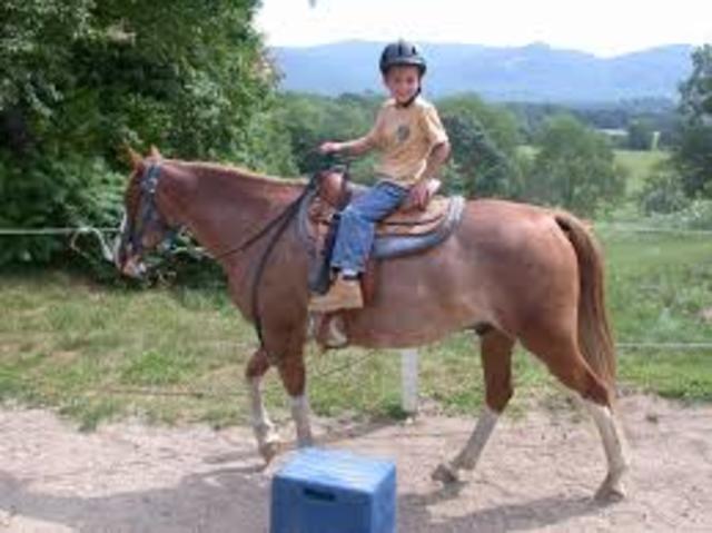 I started horse back riding