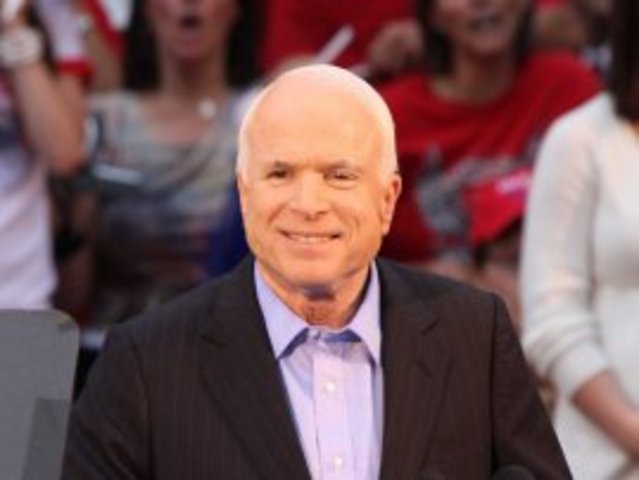 John McCain stands up David Letterman