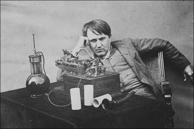 Thomas Edison invents the phonograph