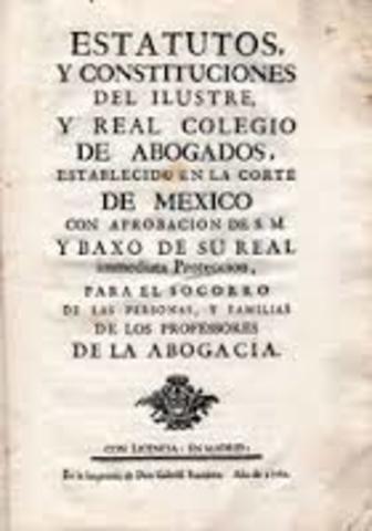 REAL COLEGIO DE ESCRIBANOS DE MEXICO.