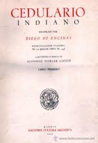 EL CEDULARIO INDIANO DE DIEGO DE LA ENCINA