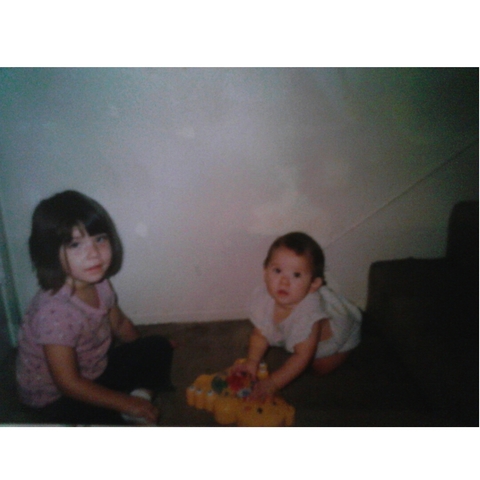 Major throwback with little sister