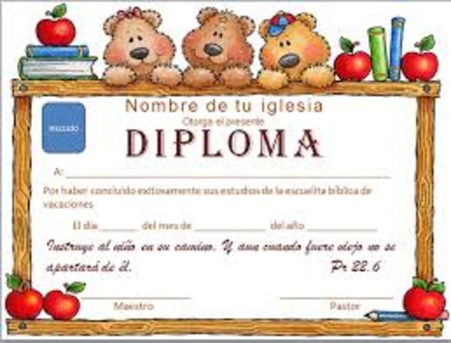 Mi diploma de 2do lugar