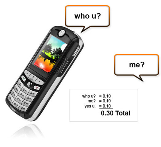 First text message sent