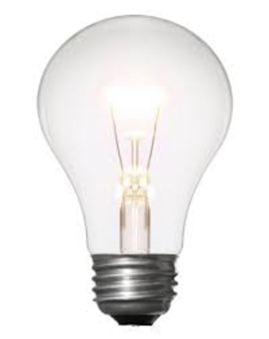 The invention of the lightbulb