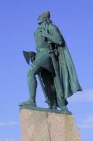 Leif Eriksson travels to Vinland