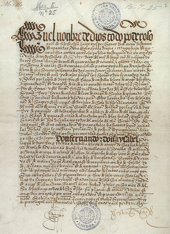 Treaty of Tordesillas is signed