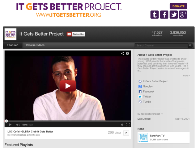 Dan Savage uses YouTube for 'It Gets Better' project