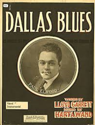 The term "blues" first appeares