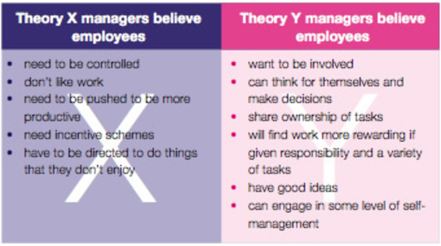 Theory X vs Theory Y in how Managers Think