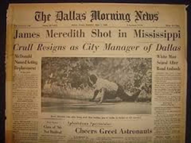 James Meredith is shot