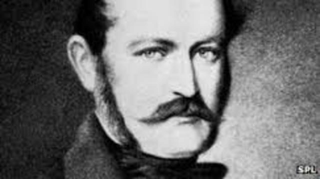 Ignaz Semmelwis shows importance of hand washing.