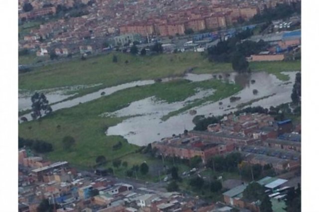 El caudal del rio aumento